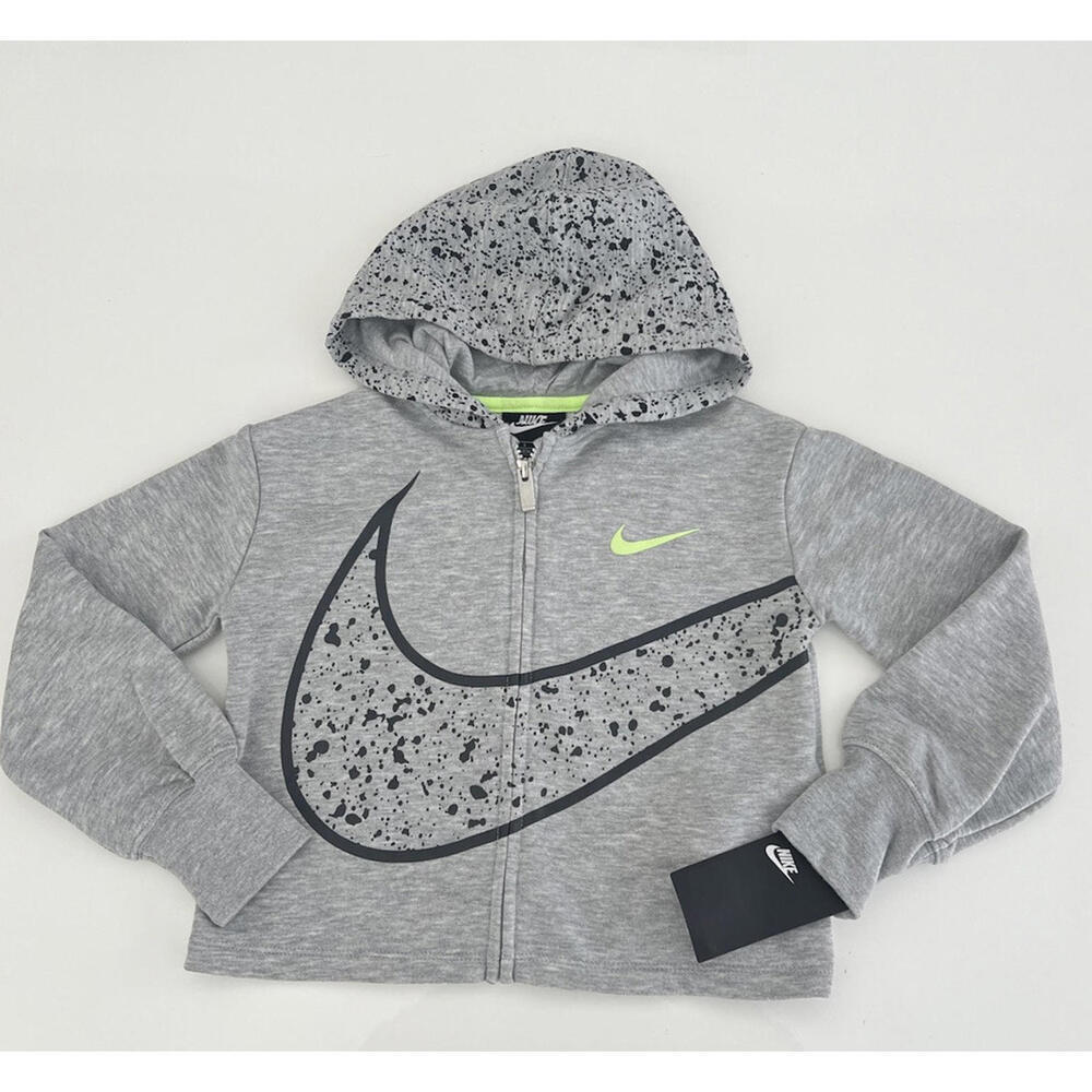 $48 Nike Cardigan Splatter Full Zip Girls Sports Jacket Hoodie Size M(6) - Picture 5 of 5